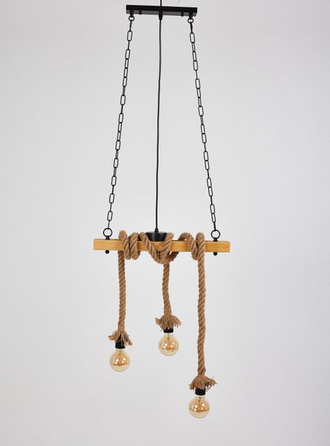 Lámpara Colgar 3 Luces Rope 2.0 E27-0