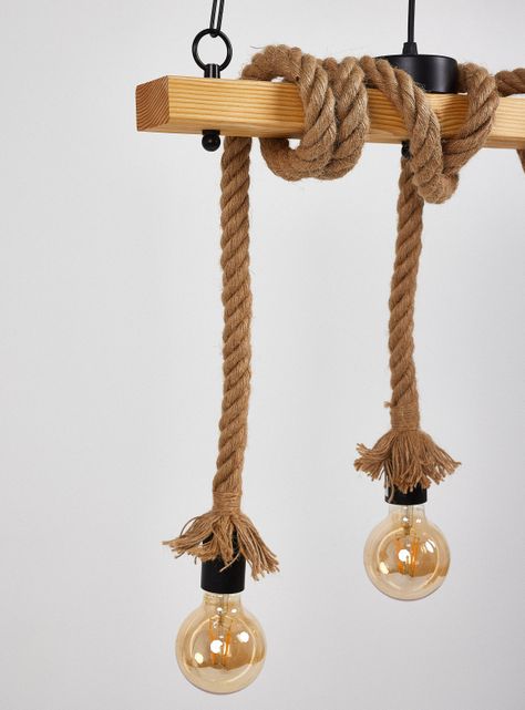Lámpara Colgar 3 Luces Rope 2.0 E27-2