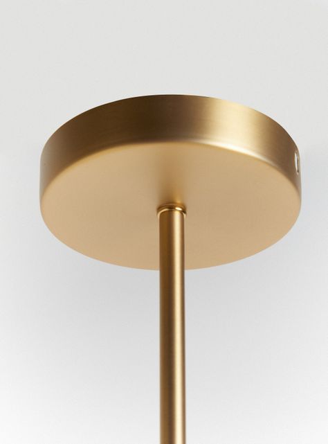 Lámpara Colgar 1L E27 Retro 70's Gold 30 cm-3