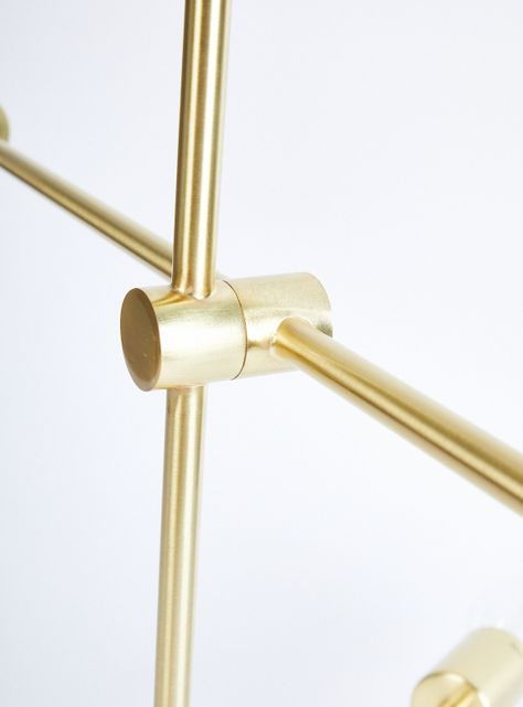 Lámpara Colgar 6L E27 Asterisk Gold BZ Largo-1
