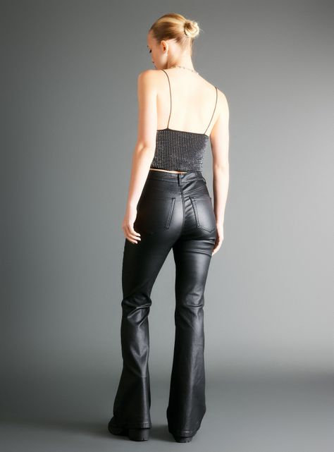 Jeans Look Imitacion Cuero-5