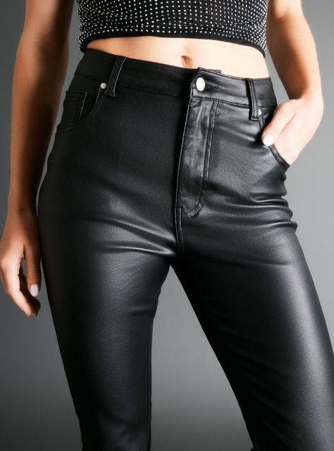 Jeans Look Imitacion Cuero-2