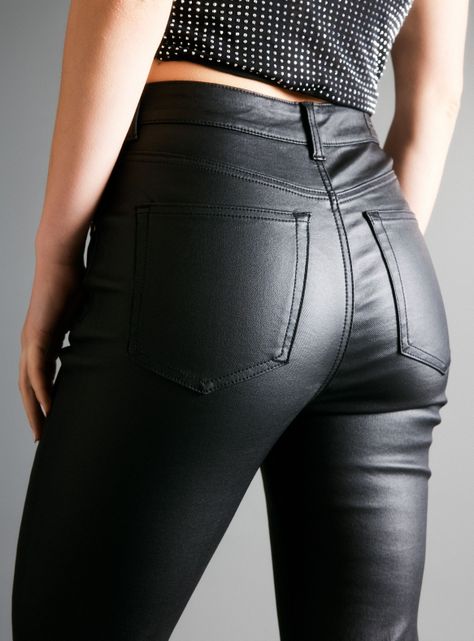 Jeans Look Imitacion Cuero-3