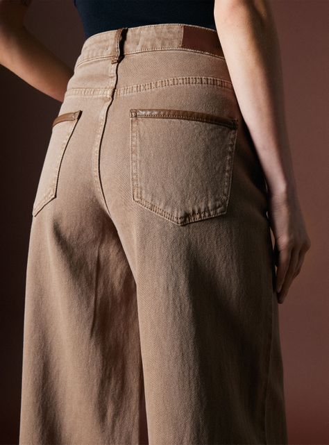 Jeans Detalle Cuero Sintético Colaboración María Pombo-3