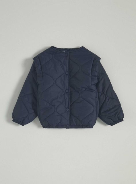 Parka Diseño Acolchado, Detalle en Hombros-0