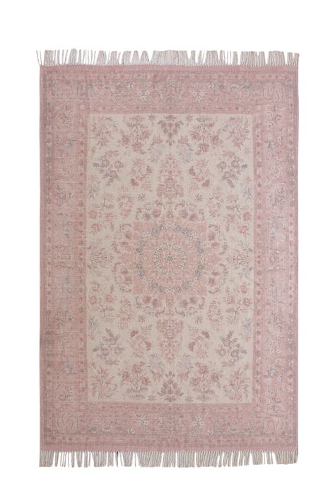 Alfombra Algodón Nouveau Rosa 200x300 cm-0