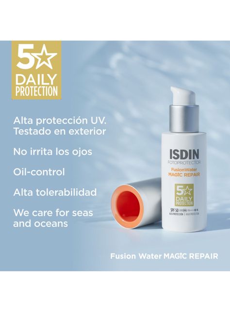 Set ISDIN Fotoprotector Fusion Water Magic Repair SPF50 50 ml + Crema Contorno de Ojos de Regalo-2