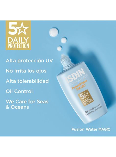 Set ISDIN Fotoprotector Fusion Water Magic SPF50 50 ml + Micellar Solution 100 ml-2