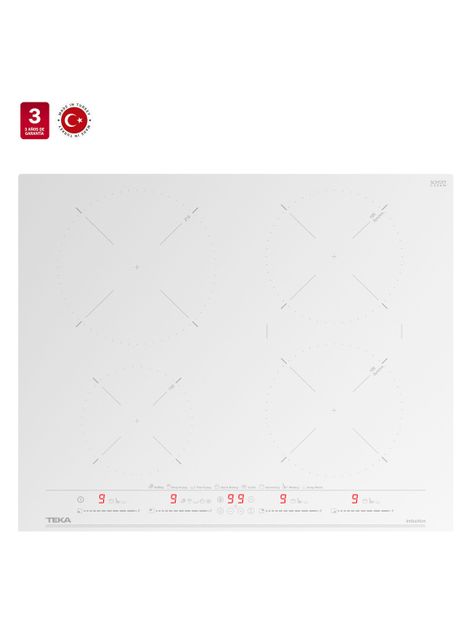 Encimera Inducción IZC 64630 WH Cristal Blanco-2