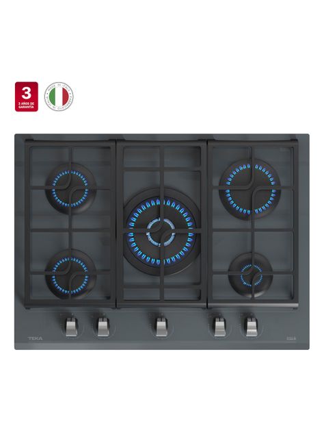 Cocina Cristal Gas GZC 75330 XBB ST Gris-2