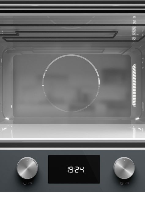 Horno Microondas Integrable Frente Cristal ML 8220 L ST Gris-3