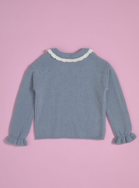 Sweater con Cuello y Mangas con Vuelos-1