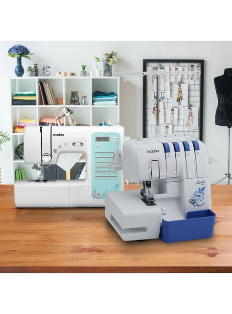 Máquina de Coser 3534DT + Máquina Overlock CS6000XL-4