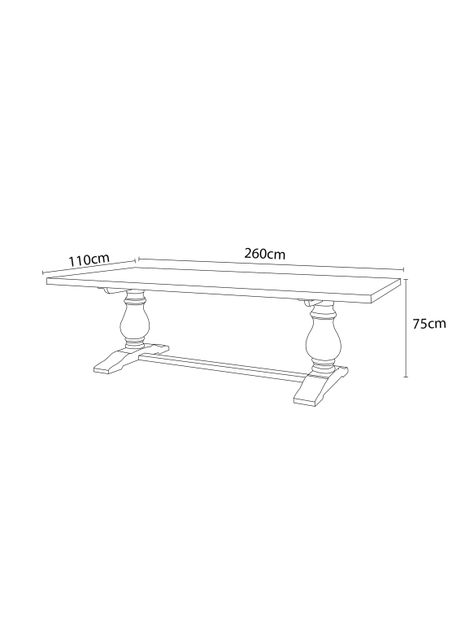 Mesa de Comedor Diana 260 cm-1