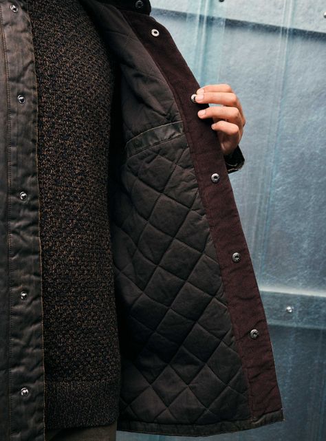 Chaqueta Coated Cuello Cotelé-3