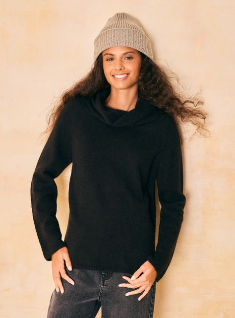 Sweater Estilo Básico con Cuello Alto-0