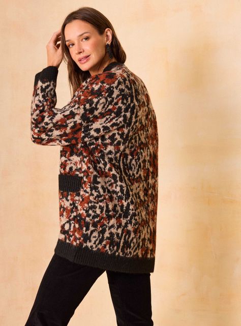 Chaleco Jacquard Animal Print-1