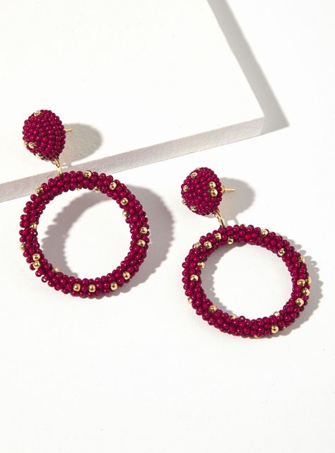 Aros Colgantes Mostacillas-0