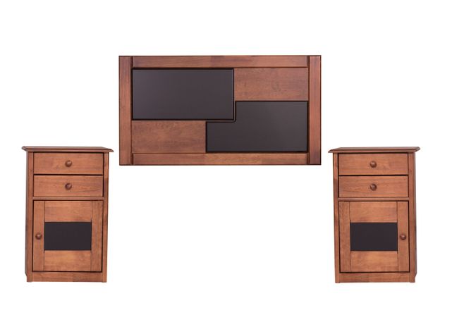 Set Muebles Colonia King: Respaldo + 2 Veladores-0