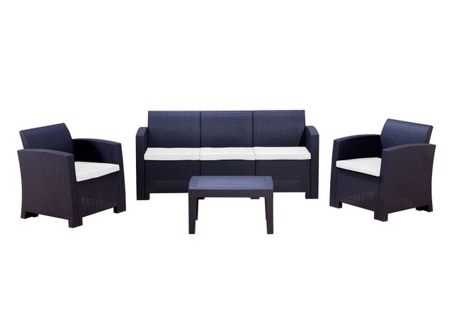 Juego de Living Milano Sofá 3C + 2 Sillones+ Mesa Northwest-0