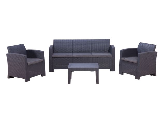 Juego de Living Milano Sofá 3C + 2 Sillones+ Mesa Northwest-2