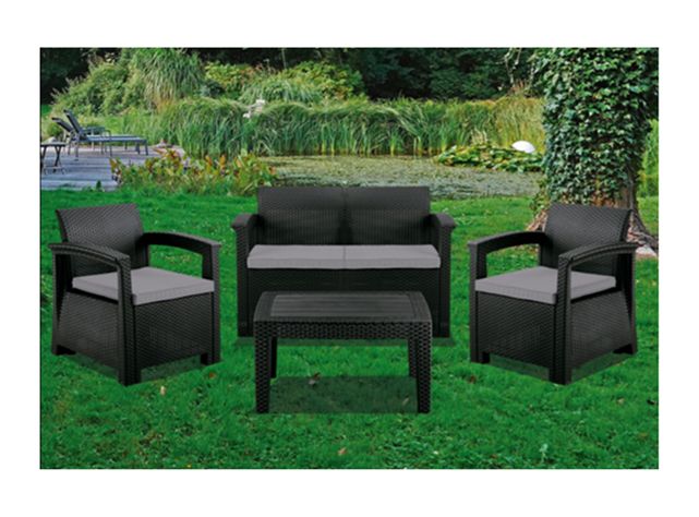 Juego de Living Ibiza Sofá 2C + 2 Sillones + Mesa Northwest-2