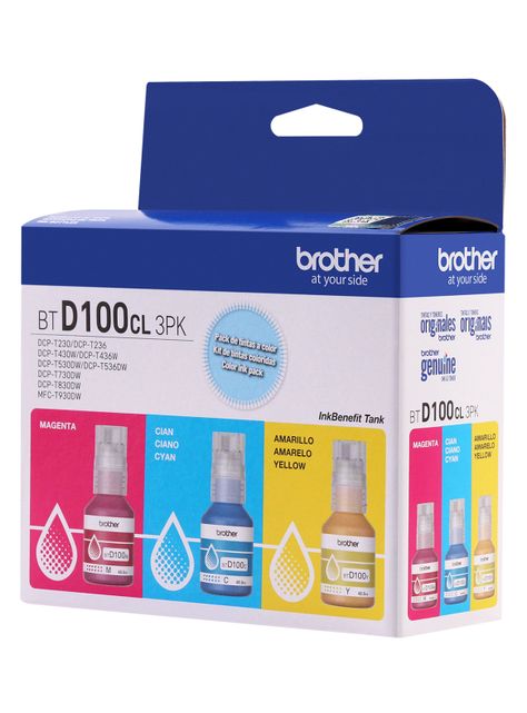 Pack 3 Botellas de Tinta BTD100CL Color-3