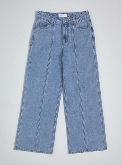Jeans Wide Leg con Estrellas Atrás-2