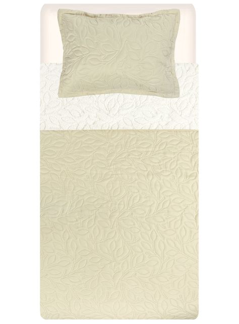 Quilt 1.5 Plazas Hojas Sherpa-3