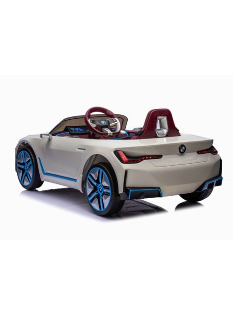 Auto Batería BMW I4 Blanco 12V-3