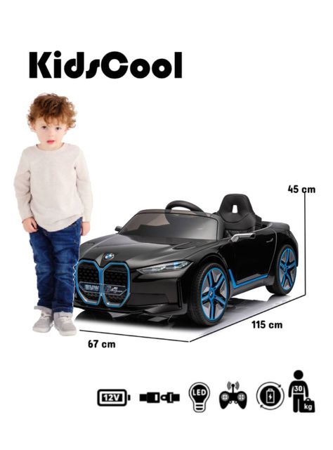 Auto Batería BMW I4 Negro 12V-1