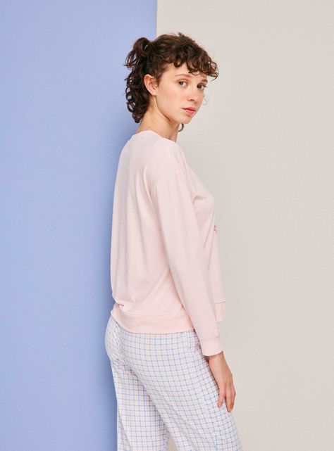 Polera Pijama Manga Larga Print Central Ármalo-1