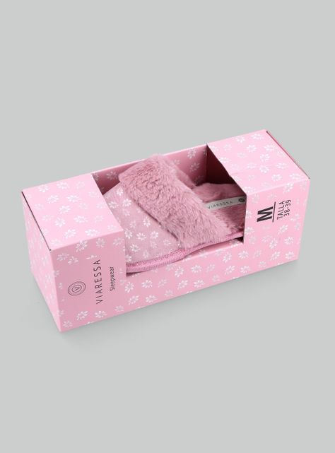 Pantufla Estampada Cajita para Regalo-4