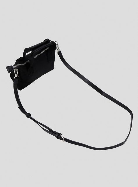 Cartera Crossbody Textil con Asas Efecto Cuero-2