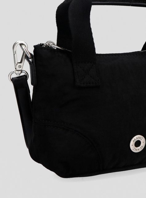 Cartera Crossbody Textil con Asas Efecto Cuero-4