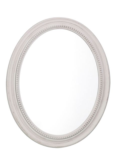 Espejo Ovalado Blanco Alba 77 x 60 cm-0