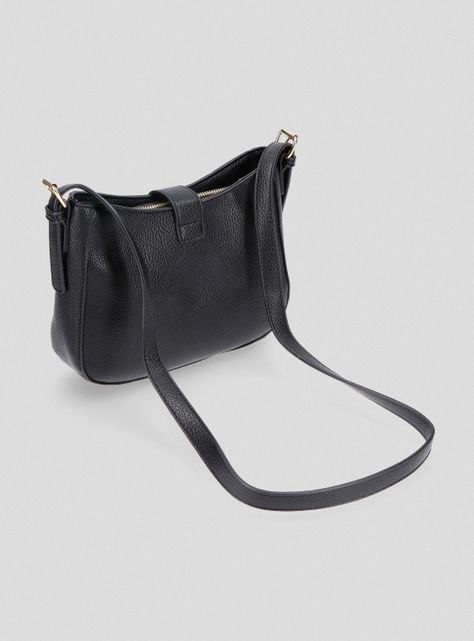 Cartera Crossbody Cuero Sintético Textura Grano-2