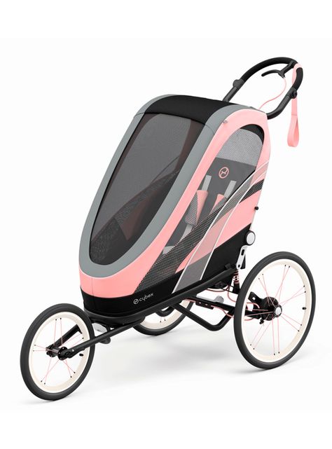 Coche Carrito Zeno Gris Rosa-0