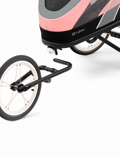 Coche Carrito Zeno Gris Rosa-1