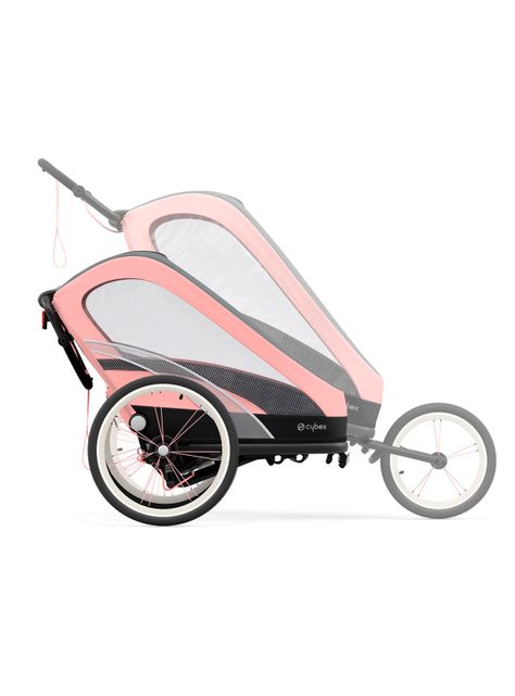 Coche Carrito Zeno Gris Rosa-2