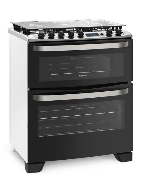 Cocina a Gas 5 Quemadores 76DBT Negro-1