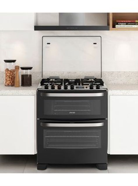 Cocina a Gas 5 Quemadores 76DBT Negro-4