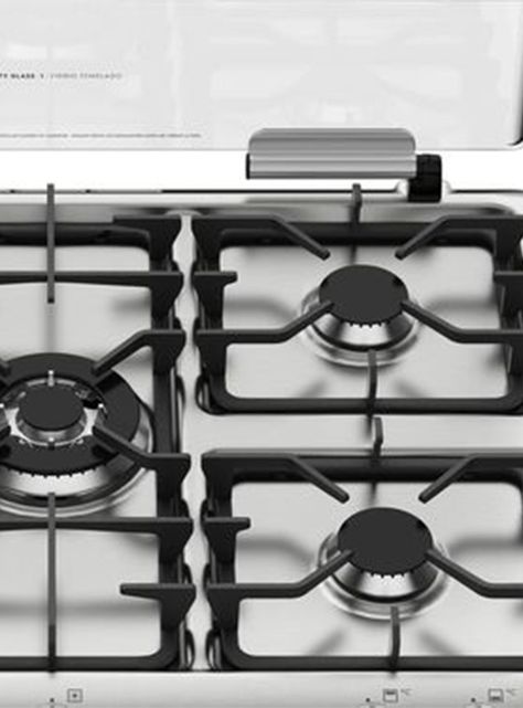 Cocina a Gas 5 Quemadores 76DBT Negro-3
