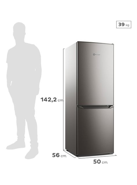 Refrigerador Bottom Freezer Frío Directo 166 Litros MED165-3