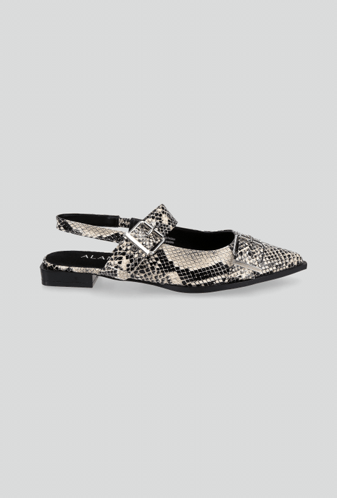 Ballerina Flat con Hebillas Metálicas Mujer-4