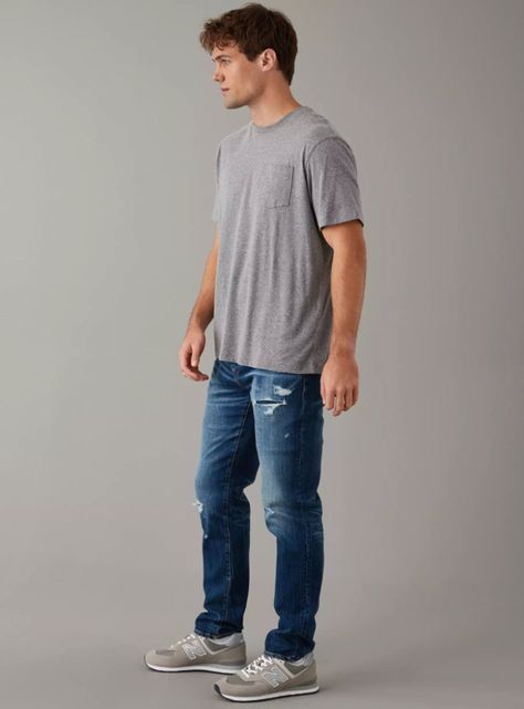 Jeans AE Dark Destroy-2