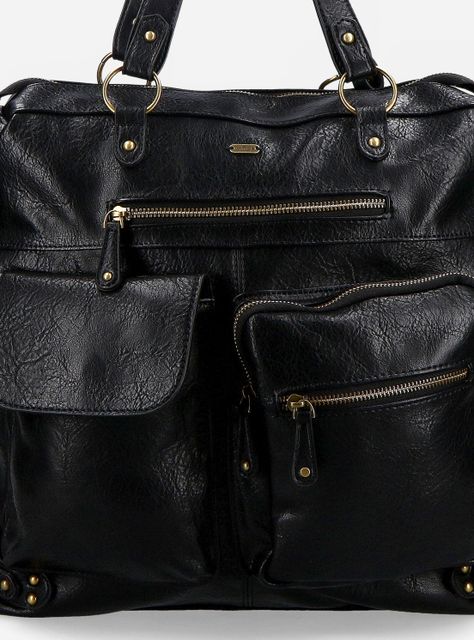 Mochila con Bolsillos y Detalles en Tachas Metálicas-4