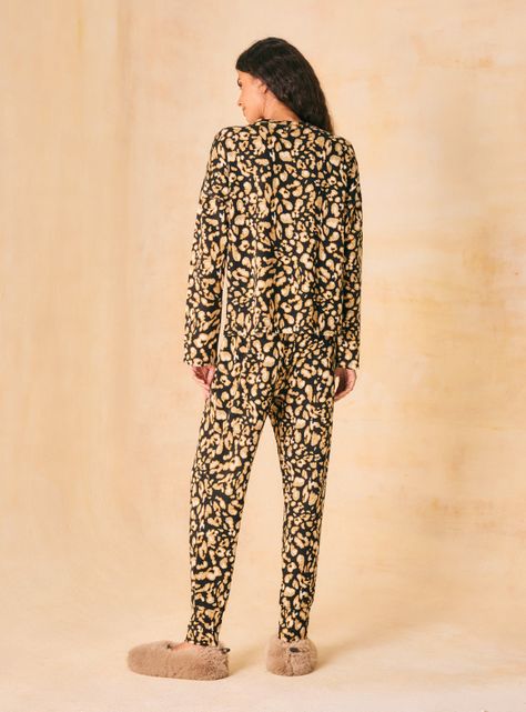 Pijama Tipo Buzo Full Estampado Animal Print Fondo-5