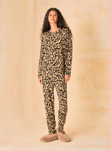 Pijama Tipo Buzo Full Estampado Animal Print Fondo-4