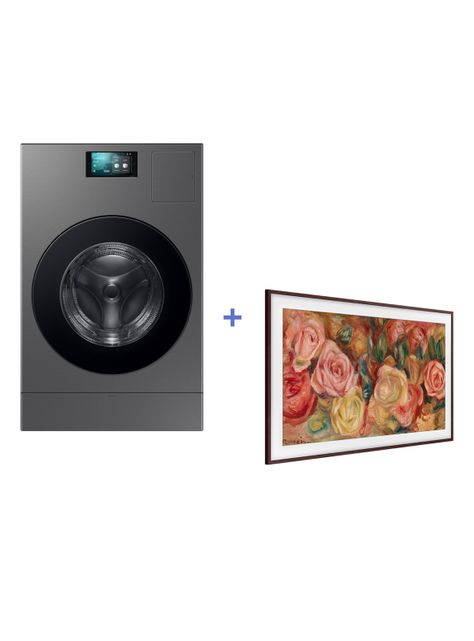 Lavadora-Secadora Bespoke AI 25/15 kg + QLED Samsung 50” The Frame 4K UHD-0